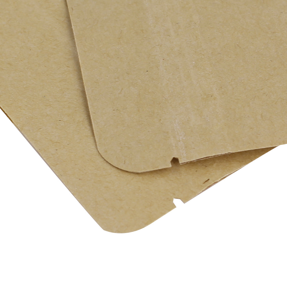 Rounded Corners Krafty Brown with Window Stand Strong® Bags