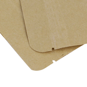 4.72 Inch x 7.87 Inch Rounded Corners Krafty Brown with Window Stand Strong® Bags