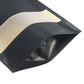 QQ Studio® Wax Paper Black Kraft with Window Stand Strong® Bags