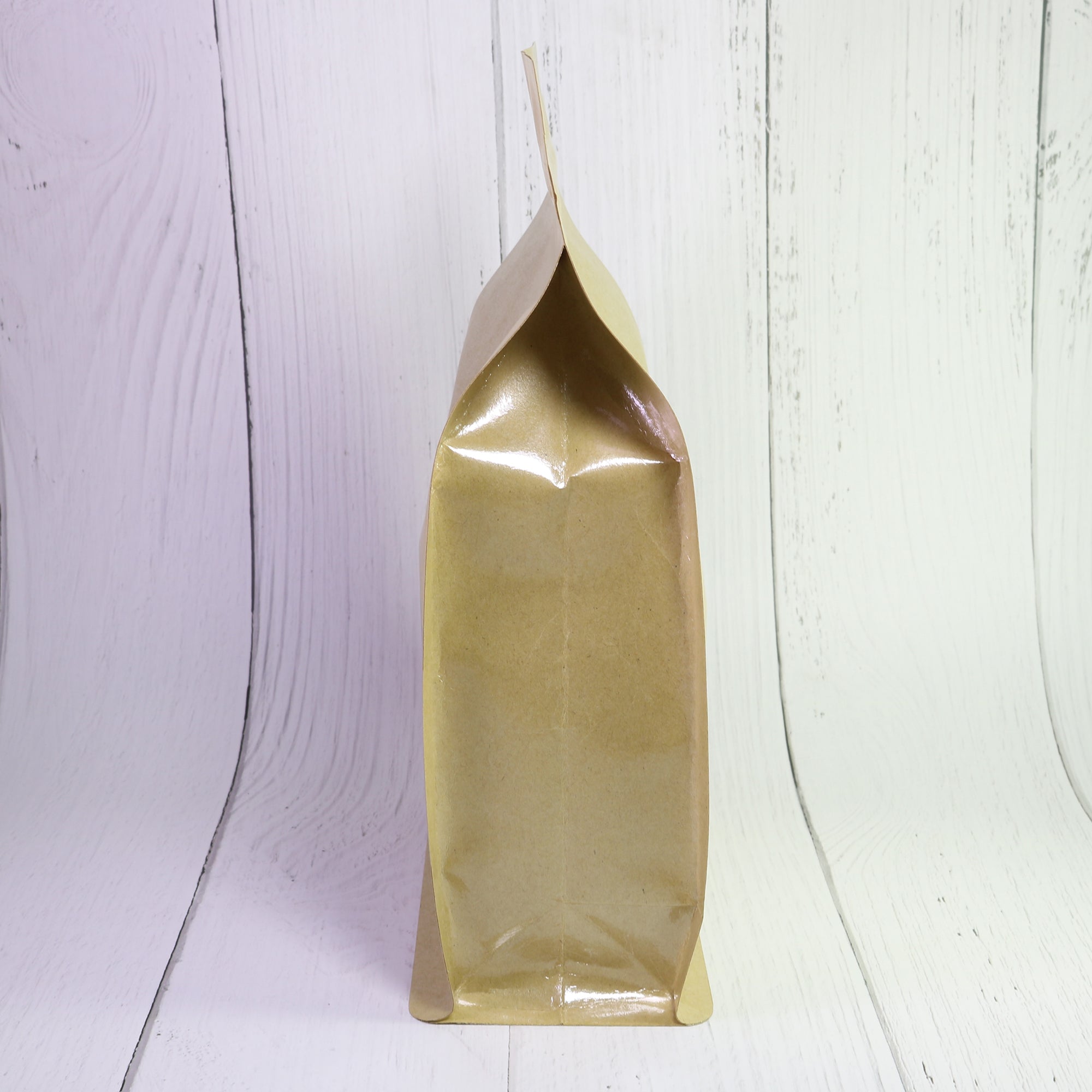 Krafty Brown Paper Side Gusset with Translucent Window Stand Strong® Bags