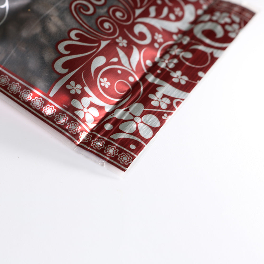 Royal Red Floral Border Design Translucent Stand Strong® Bag