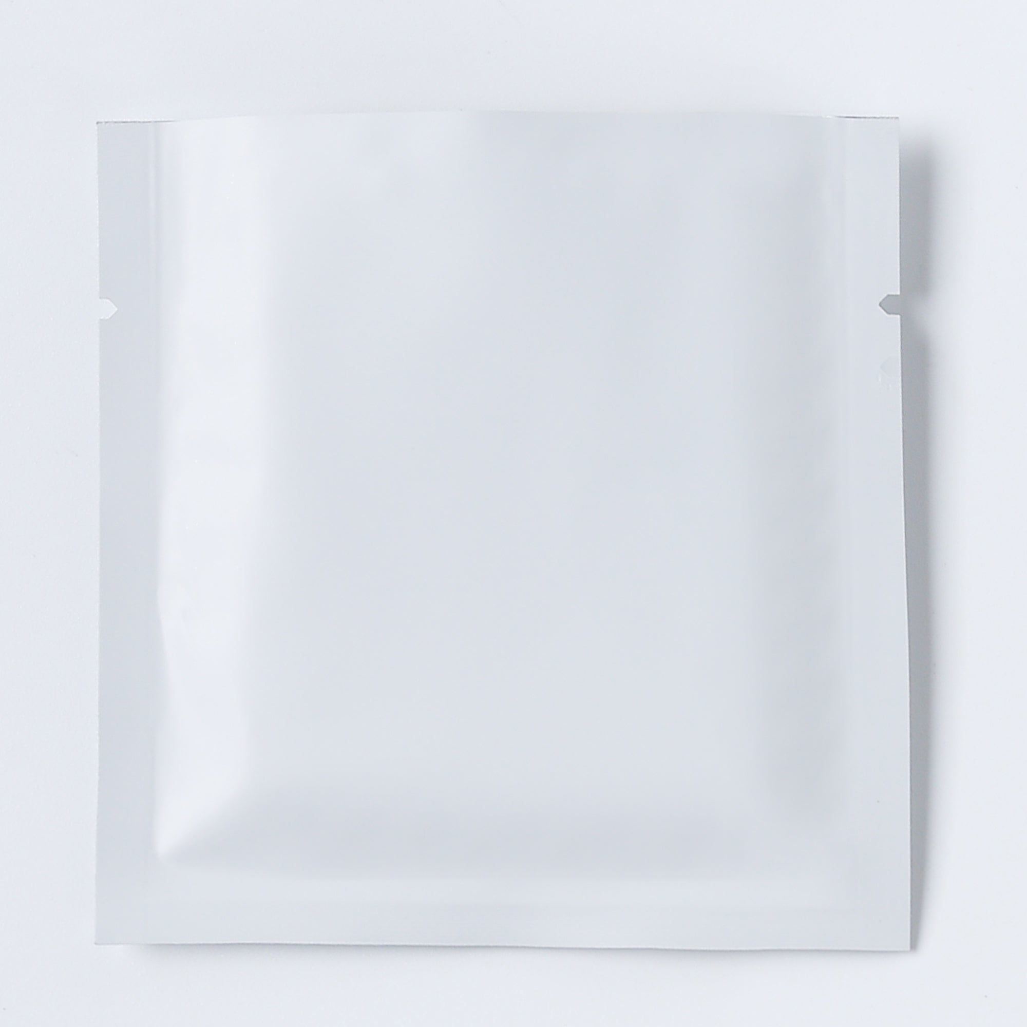 Matte Coconut White Aluminum Foil Open Fill Bags