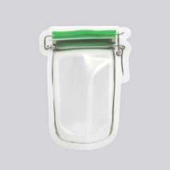 Pickle Green Border Canister Shaped Plastic Stand Strong® Bags