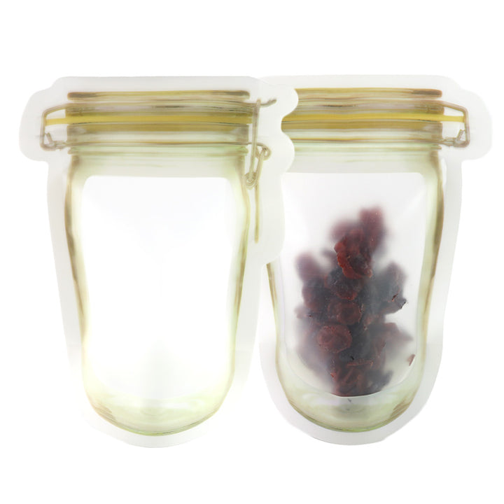 QQ Studio® Jarring Yellow Border Canister Shaped Plastic Stand Strong™ Bags