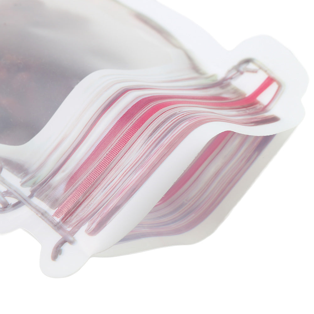 Red Preserves Border Canister Shaped Plastic Stand Strong® Bags