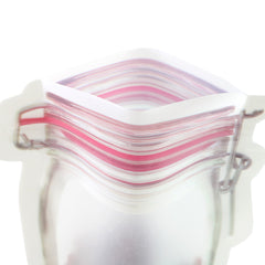 Red Preserves Border Canister Shaped Plastic Stand Strong® Bags