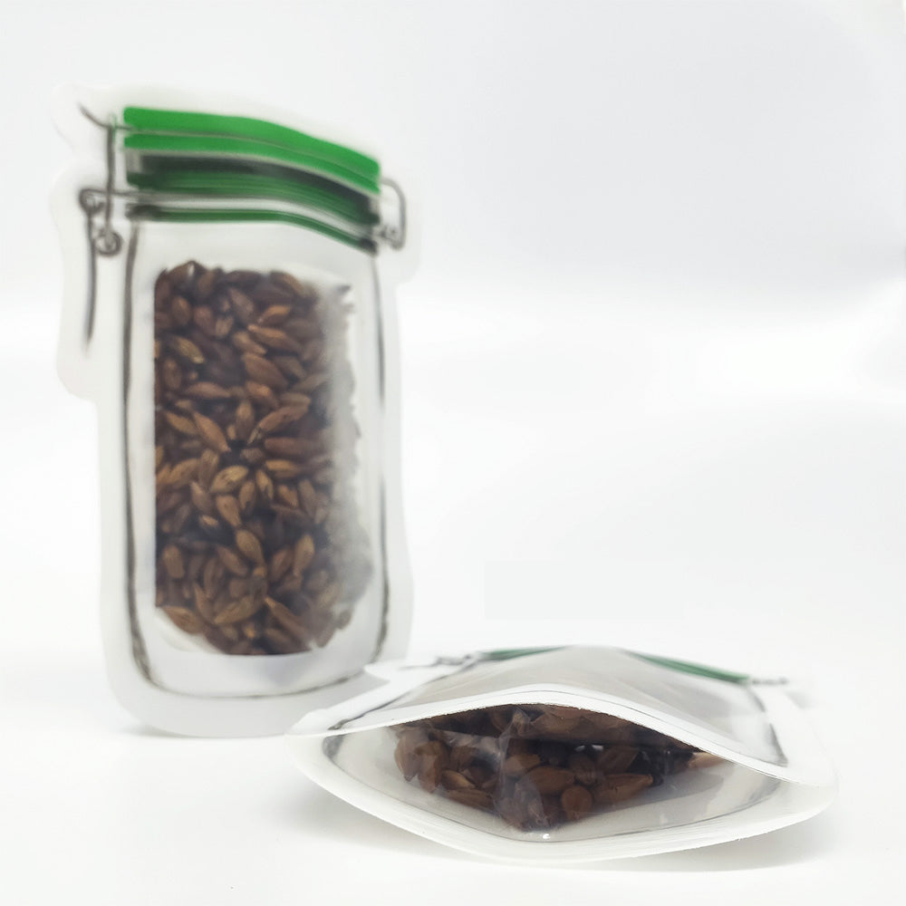 Pickle Green Border Canister Shaped Plastic Stand Strong® Bags