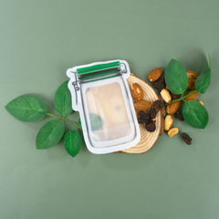 Pickle Green Border Canister Shaped Plastic Stand Strong® Bags