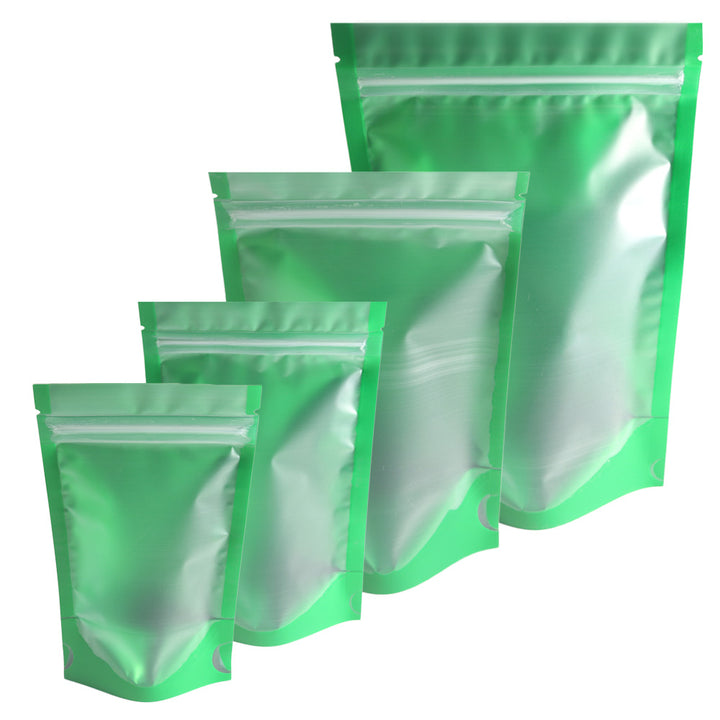 QQ Studio® Matte Half Spring Green Plastic Stand QuickQlick™ Bags
