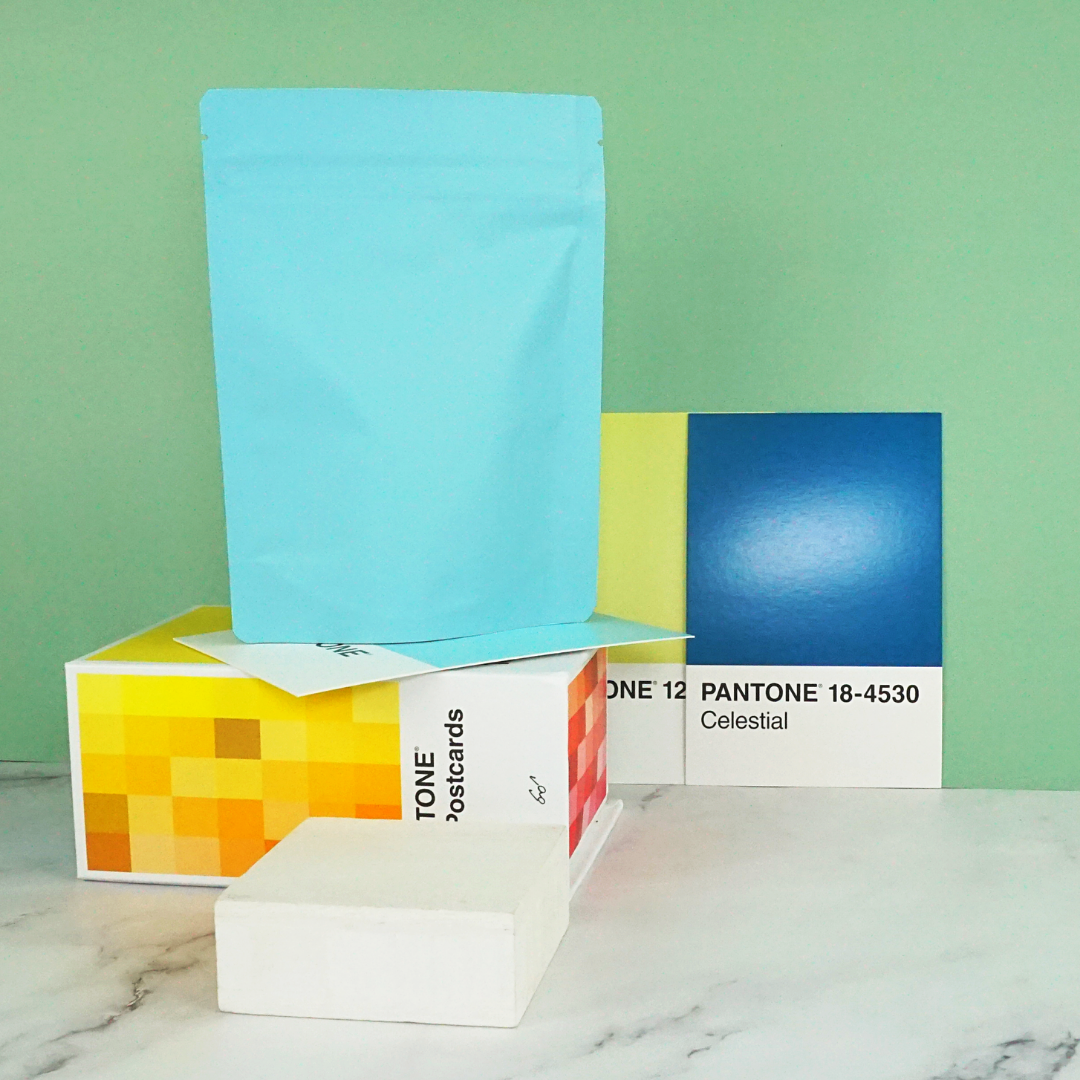 Matte Powder Blue Aluminum Stand Strong® Bags