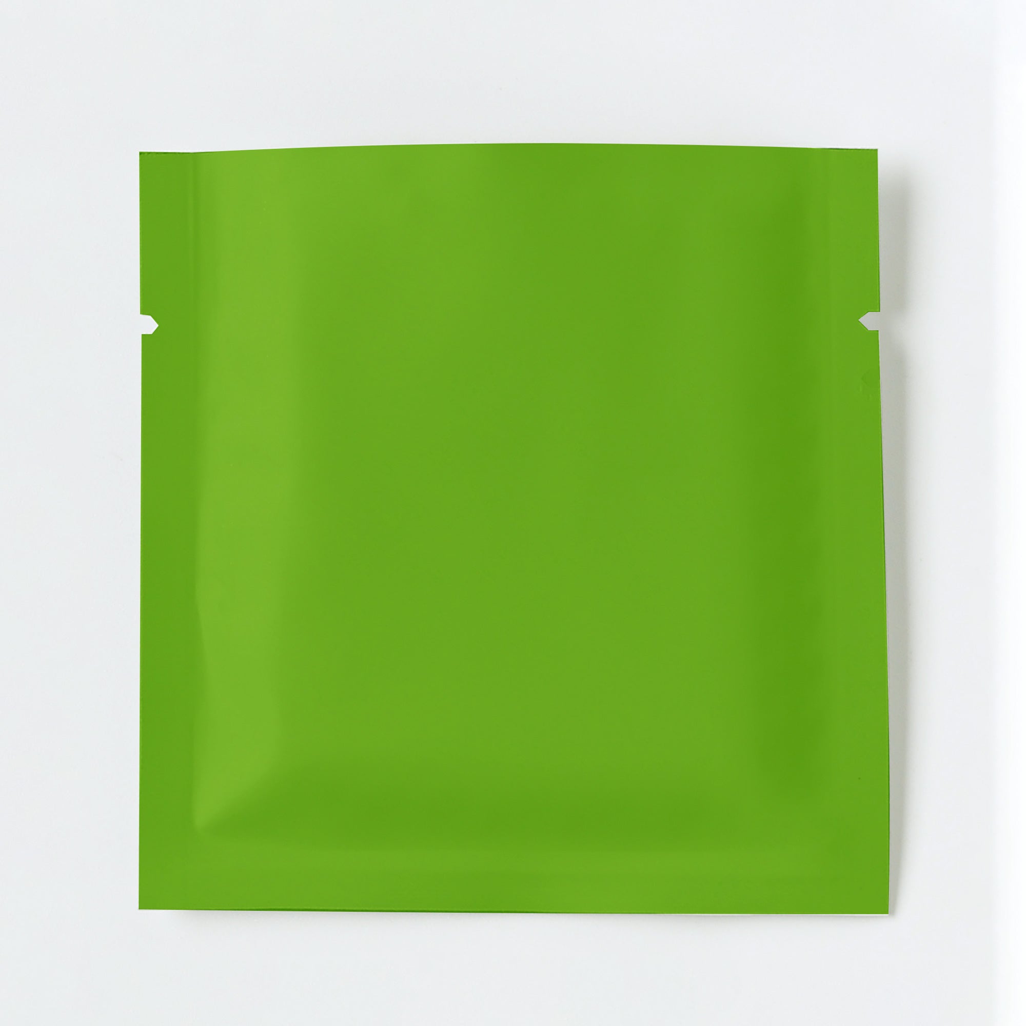 Matte Herbal Green Aluminum Foil Open Fill Bags
