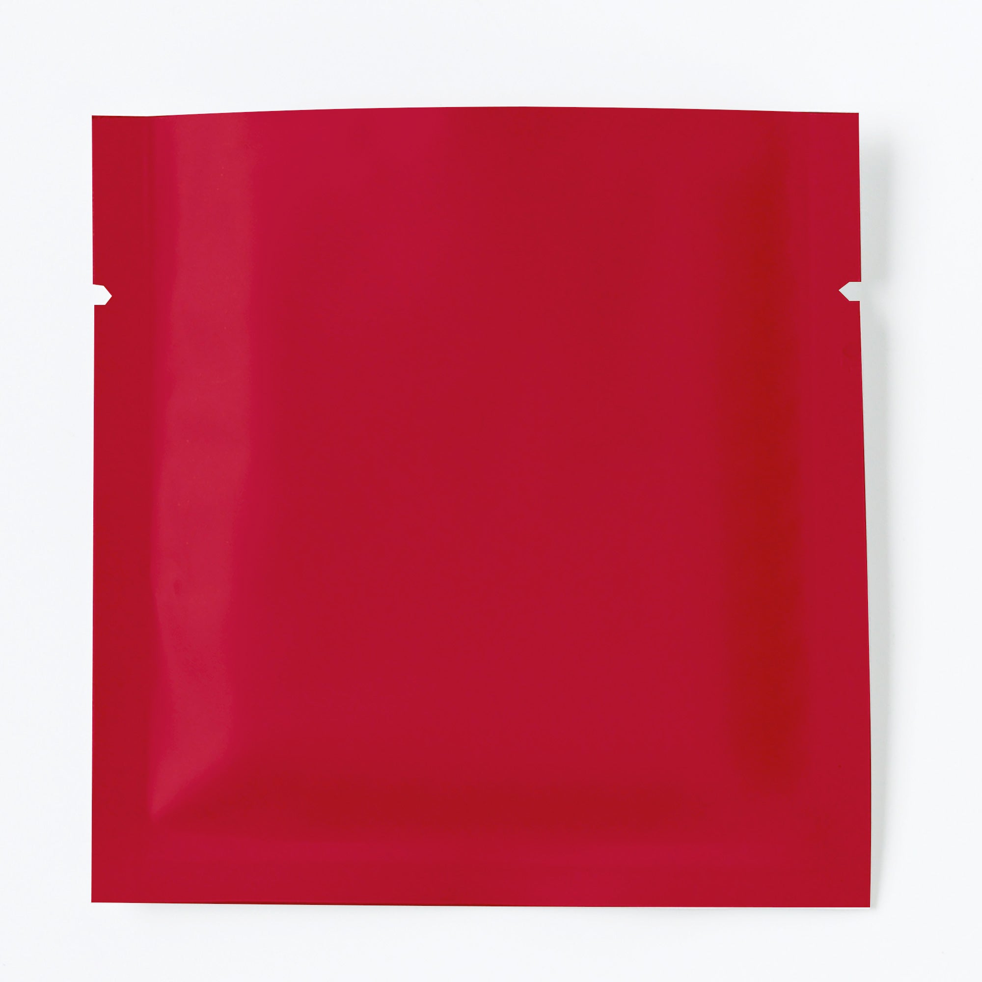 Matte Cardinal Red Aluminum Foil Open Fill Bags