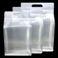 Clean Clear Polyethylene Side Gusset Stand Strong® Bags with Die Cut Handles
