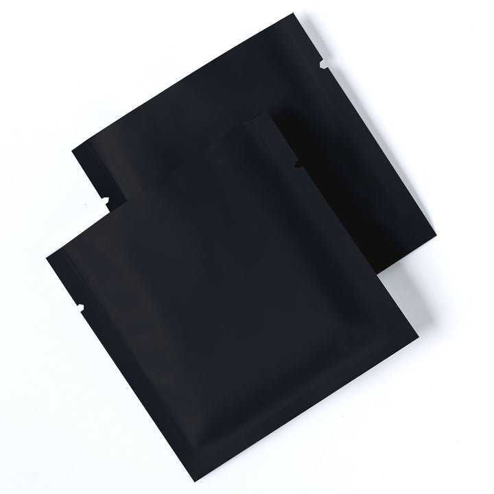 QQ Studio® Matte Flat Black Aluminum Foil Open Fill Bags