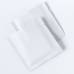 Matte Coconut White Aluminum Foil Open Fill Bags