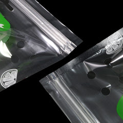 Fresh Clear Polyethylene Fruit Design Stand Strong® Bags with Die Cut Handles and Vent Holes