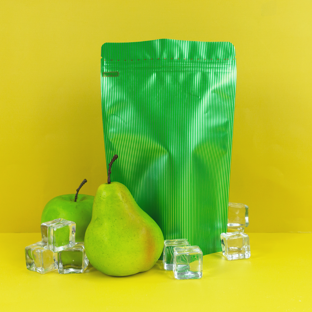 Baseball Green Stripe Design Mylar Stand Strong® Bags