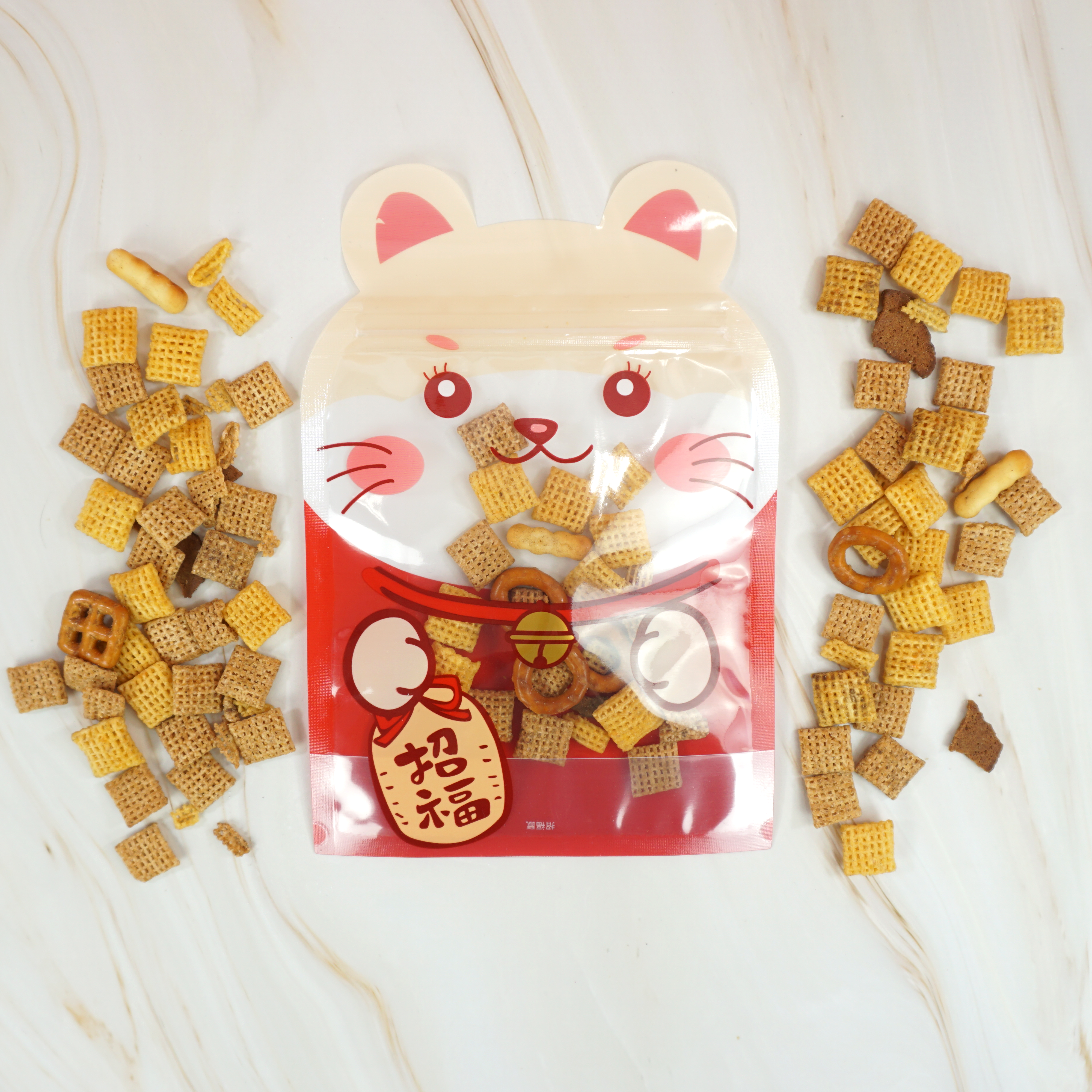 Hamster Red Stand Strong® Bags with Animal Print Window