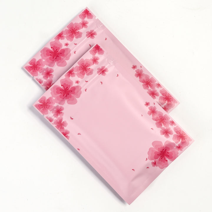 QQ Studio® Matte Sakura Pink Flower Designed Foil QuickQlick® Bags