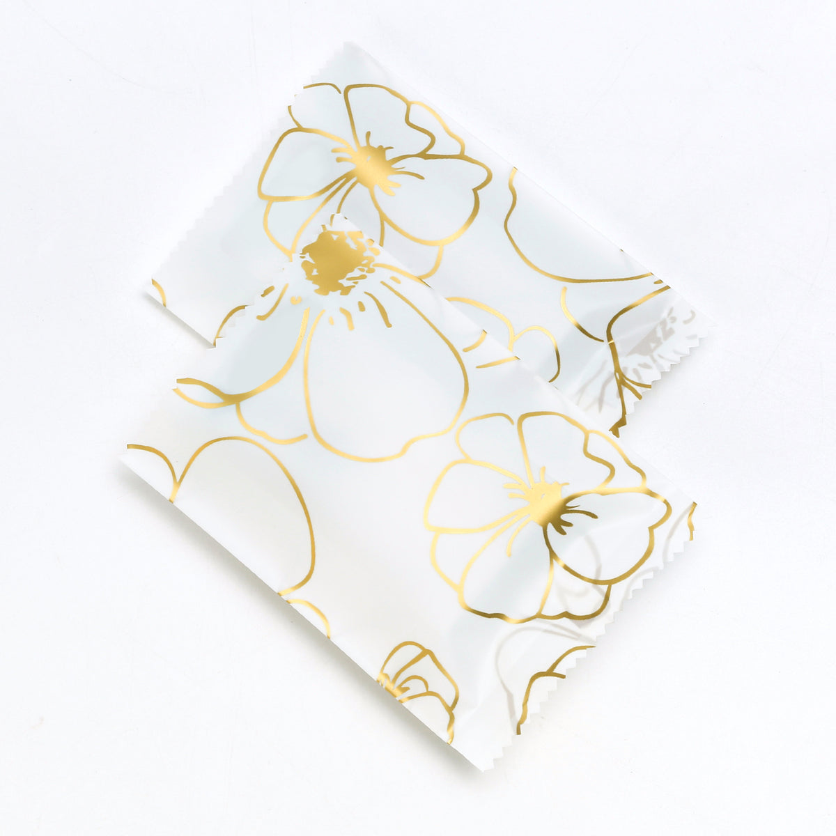 Magnolia White Designed Heat Seal Wrapper Bag