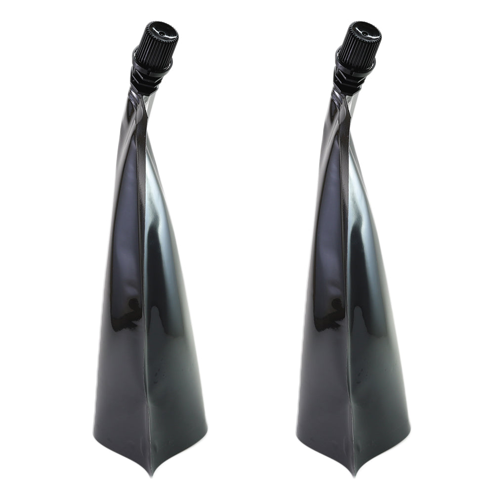 Glossy Plastic Stand Pouch with Corner Screw Cap Spout and Carry Out Hang Hole