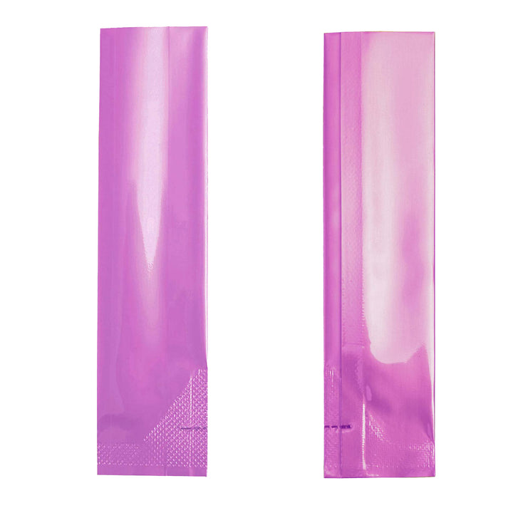 QQ Studio® Long Glossy Midnight Purple Aluminum Open Stick Bags