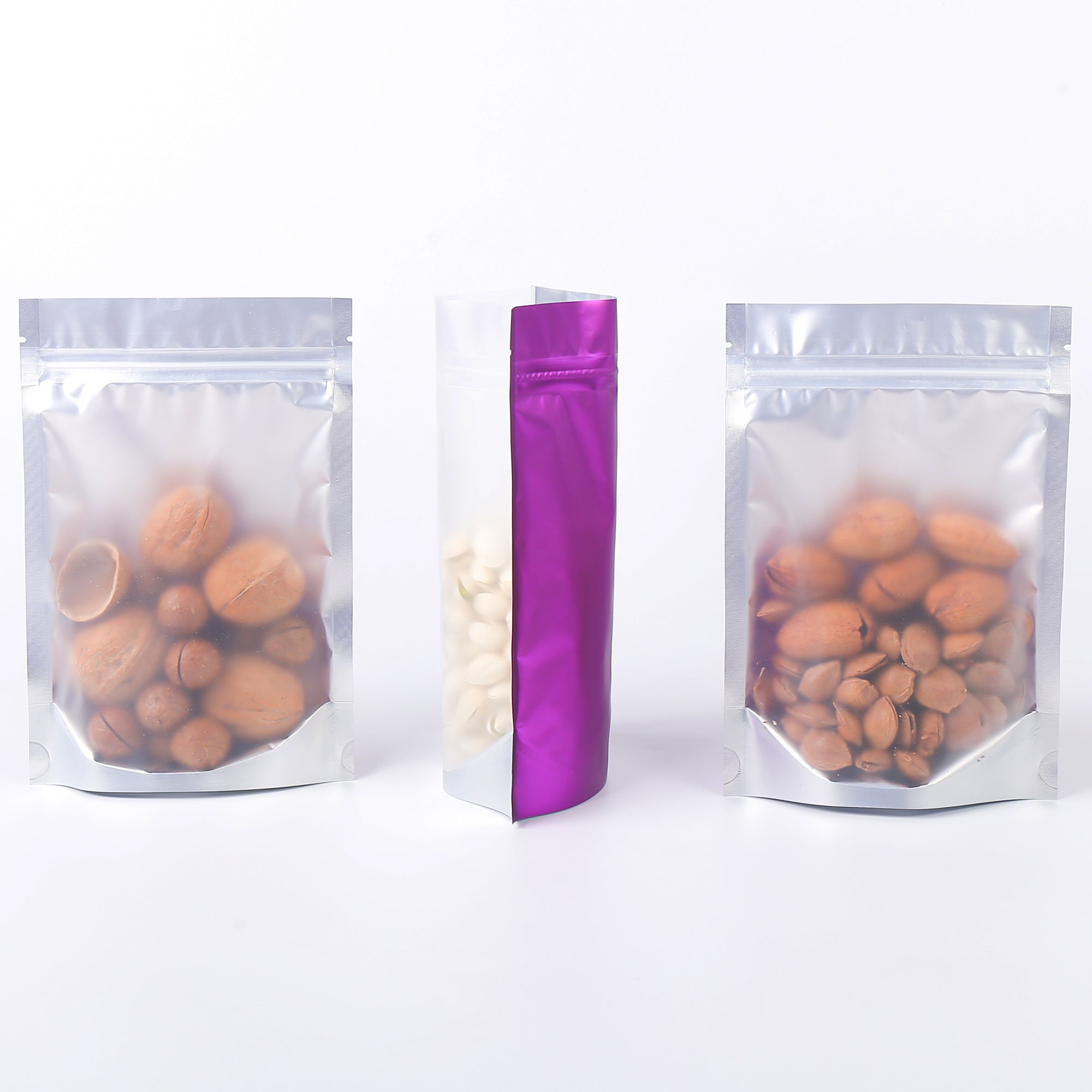 Matte Half Lavender Metallic Mylar Stand Strong® Bags