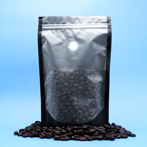 Mocha Black Coffee Valve Stand Strong® Packaging Bags with Zipper Seal