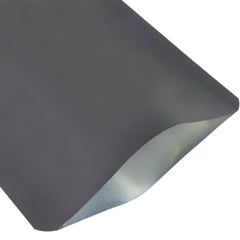 Matte Dahlia Black Aluminum Open Bottom SlickSeal™ Packaging Bag