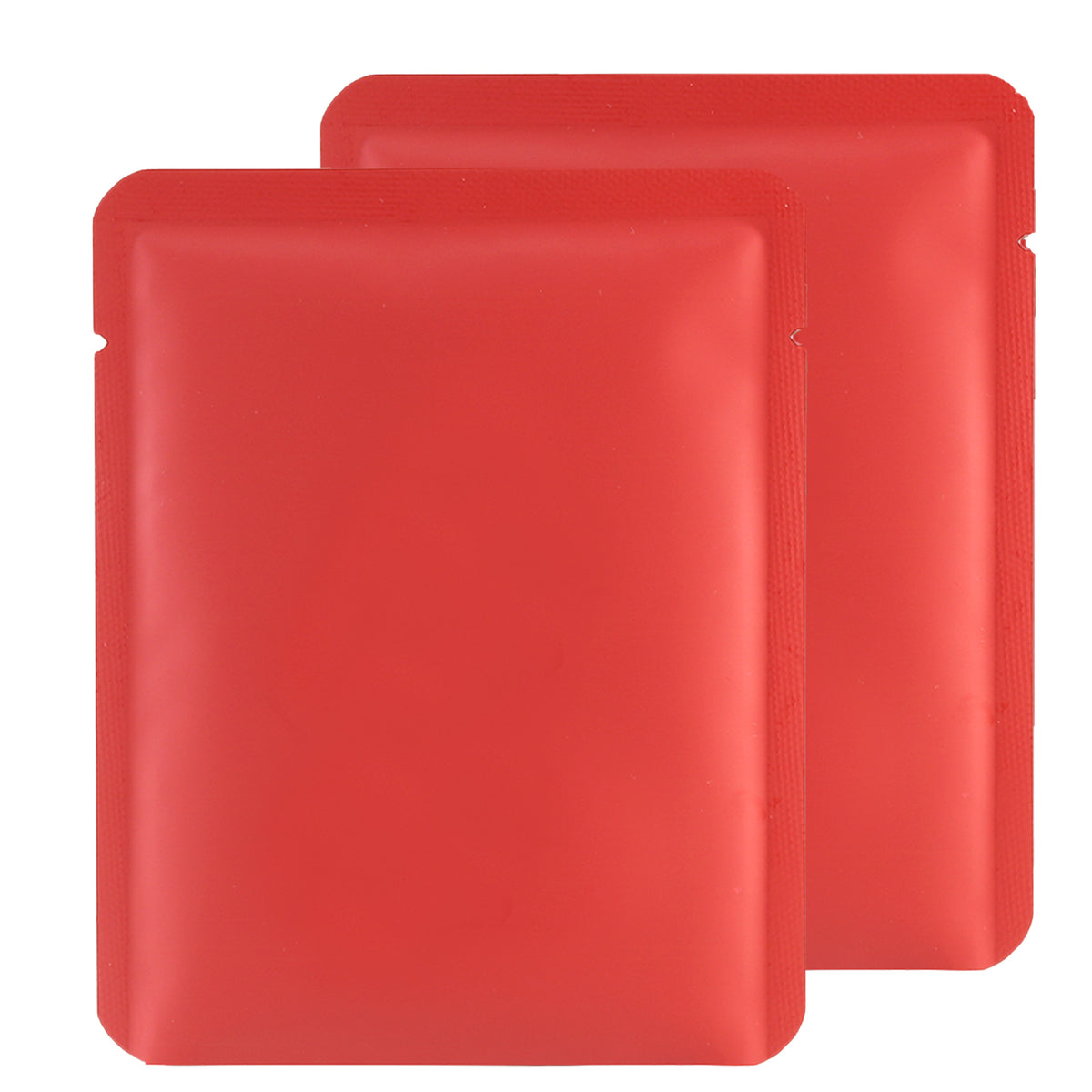 Matte Poppy Red Aluminum Open Bottom SlickSeal™ Packaging Bag
