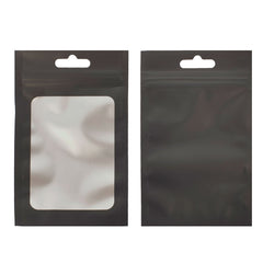 Matte Foggy Night Border Mylar Foil Flat QuickQlick® Bags with Butterfly Hang Hole