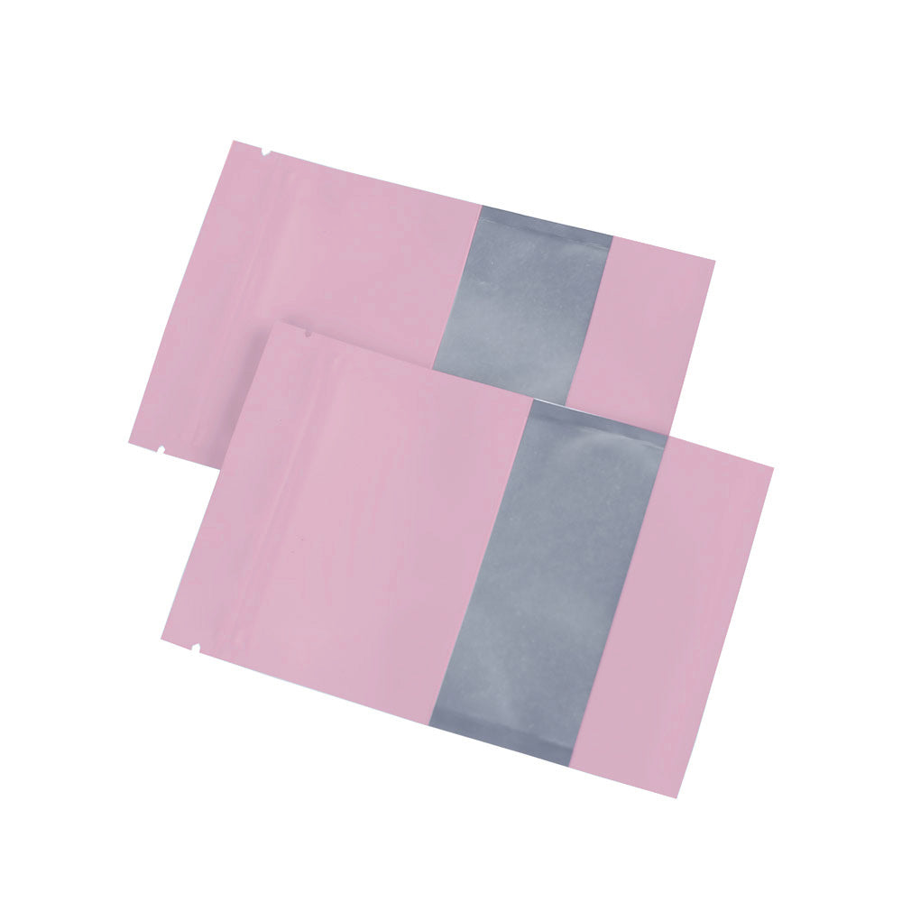 Matte Peony Pink Frosted Window Aluminum Flat QuickQlick® Bags