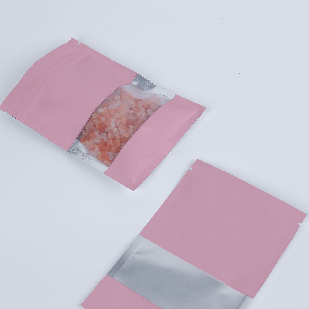 Matte Peony Pink Frosted Window Aluminum Flat QuickQlick® Bags