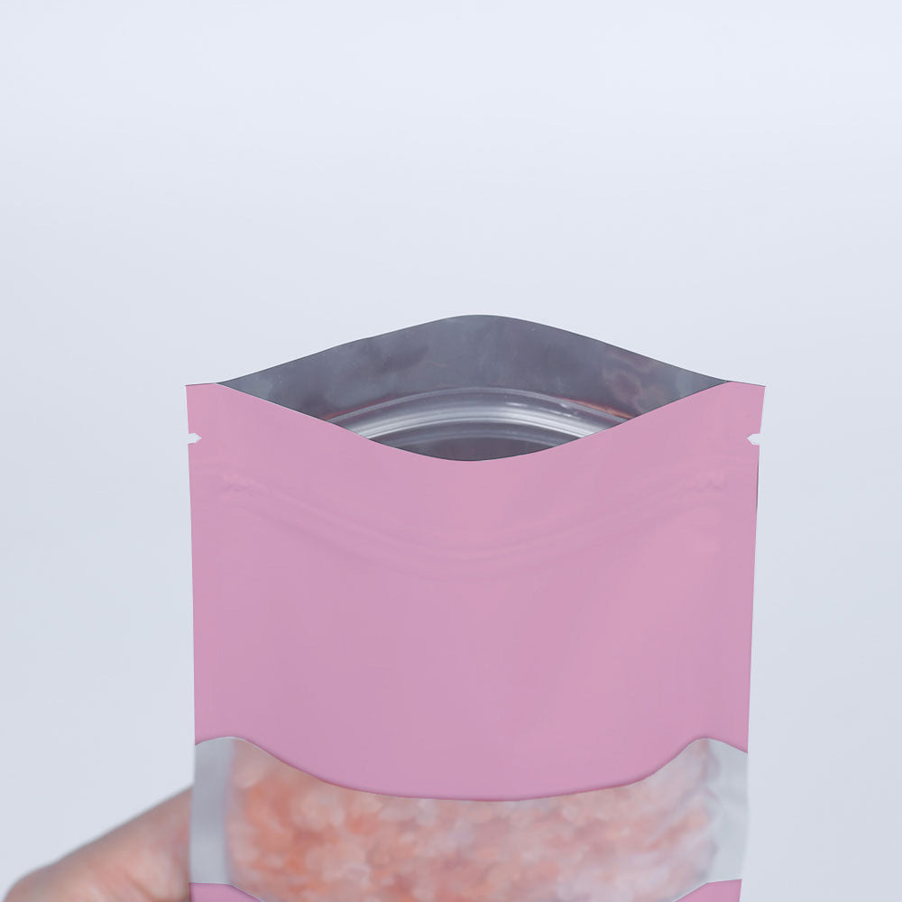 Matte Peony Pink Frosted Window Aluminum Flat QuickQlick® Bags