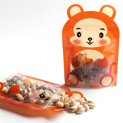 Monkey Brown Stand Strong® Bags with Animal Print Window