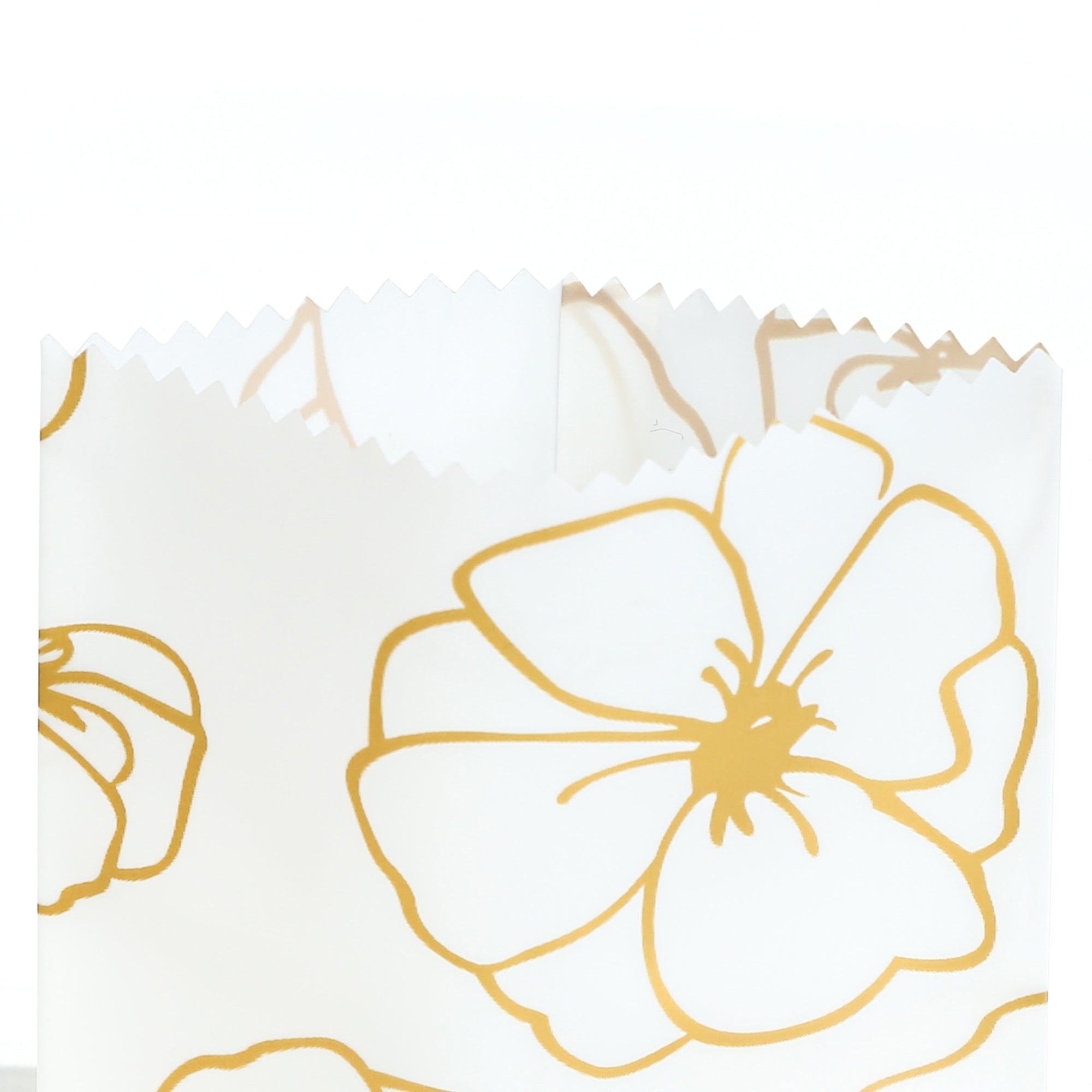 Magnolia White Designed Heat Seal Wrapper Bag