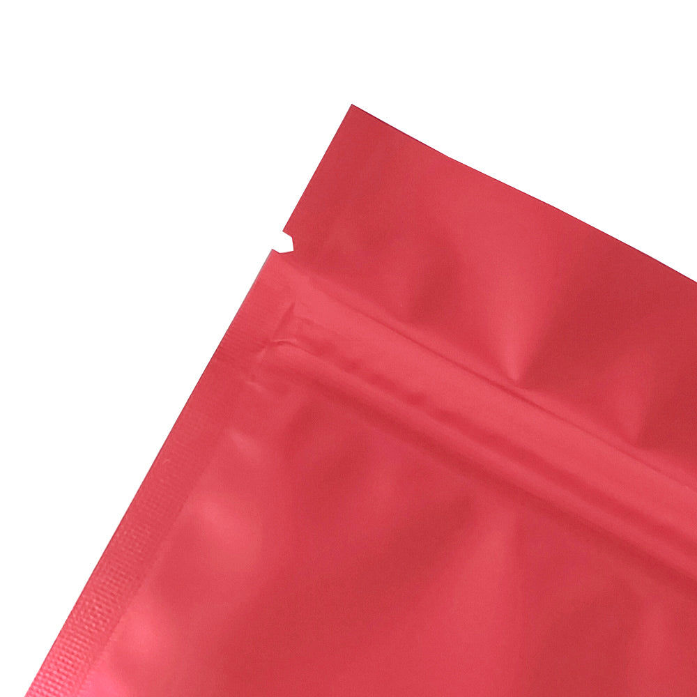 Matte Strawberry Red Mylar Stand Strong® Bags
