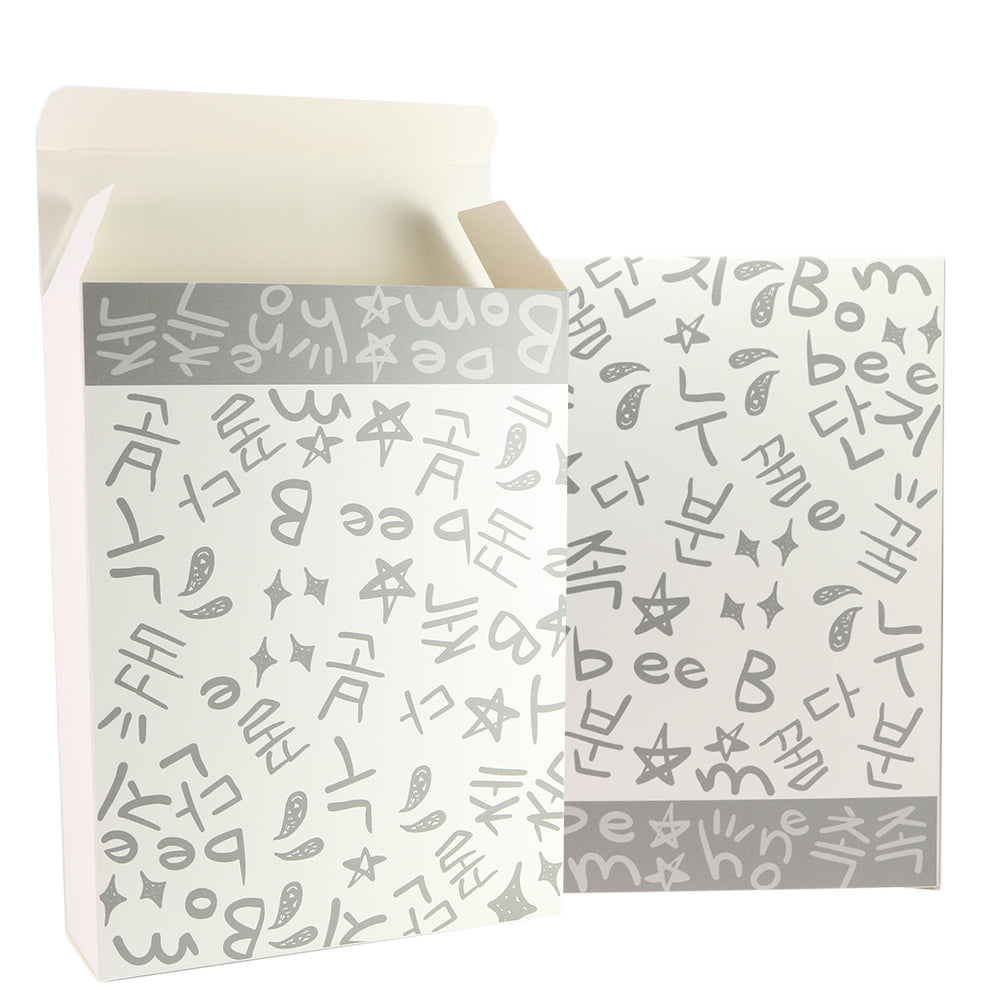 Graffiti Letters Printed Cardboard Gift Boxes with Fold and Tuck Tabs