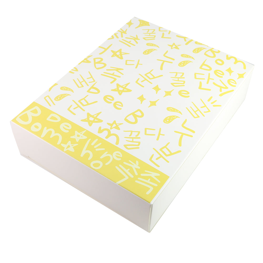 Graffiti Letters Printed Cardboard Gift Boxes with Fold and Tuck Tabs