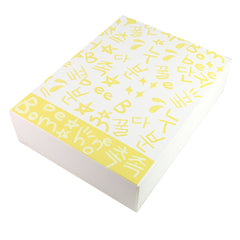 Graffiti Letters Printed Cardboard Gift Boxes with Fold and Tuck Tabs