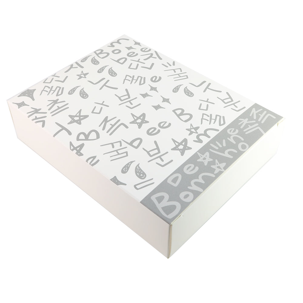 Graffiti Letters Printed Cardboard Gift Boxes with Fold and Tuck Tabs
