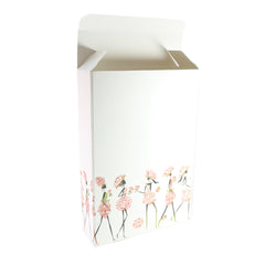 Flower Girl Printed Cardboard Gift Boxes with Fold and Tuck Tabs