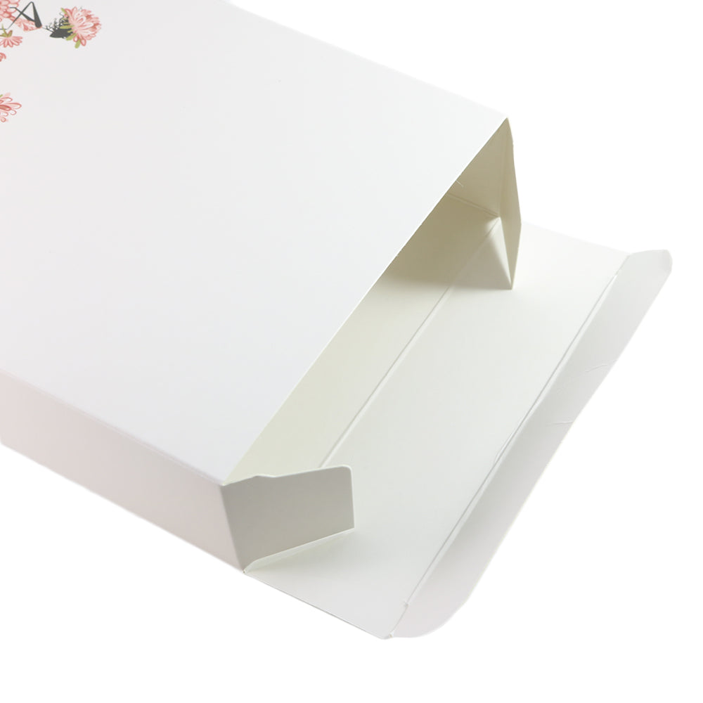 Flower Girl Printed Cardboard Gift Boxes with Fold and Tuck Tabs