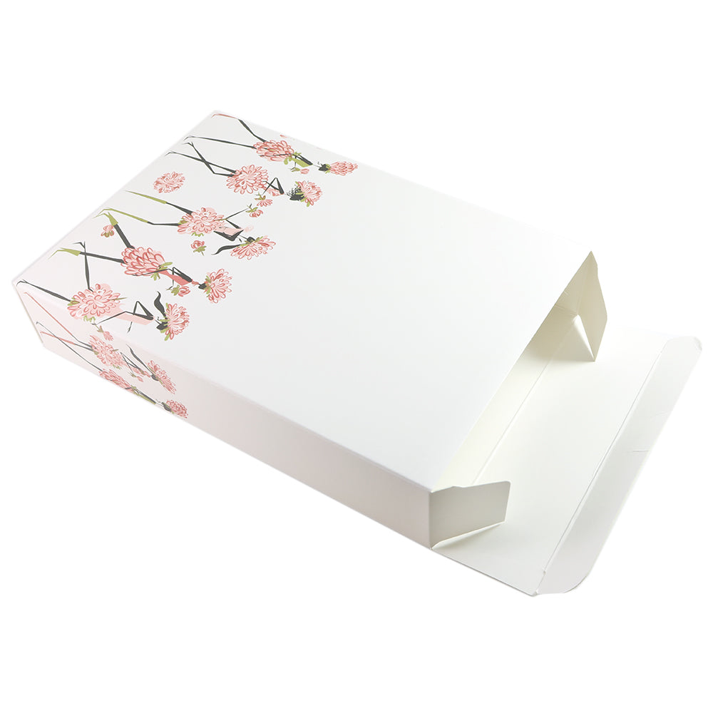 Flower Girl Printed Cardboard Gift Boxes with Fold and Tuck Tabs