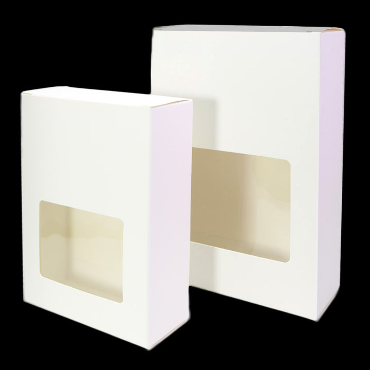 Cardboard Gift Boxes with Fold and Tuck Tabs and Glossy Window
