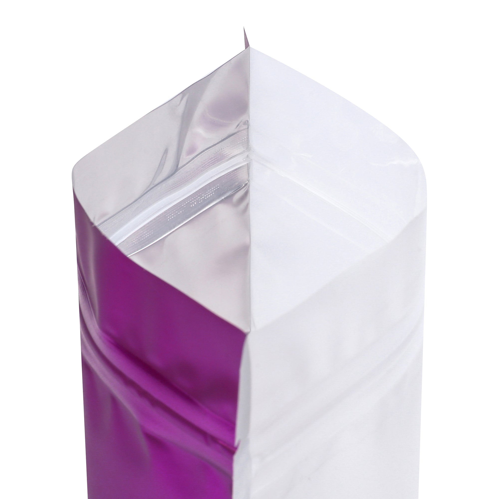 Single Side Matte Lavender Latte Purple Metallic Mylar Stand Strong® Coffee Valve Bags