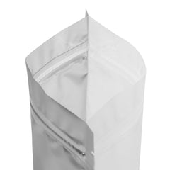 Single Side Matte Nightcap Nickel Silver Metallic Mylar Stand Strong® Coffee Valve Bags