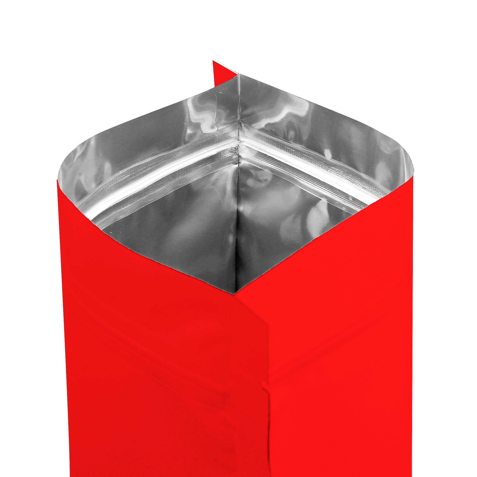 Matte Firetruck Red Mylar Foil Stand Strong® Coffee Valve Bags