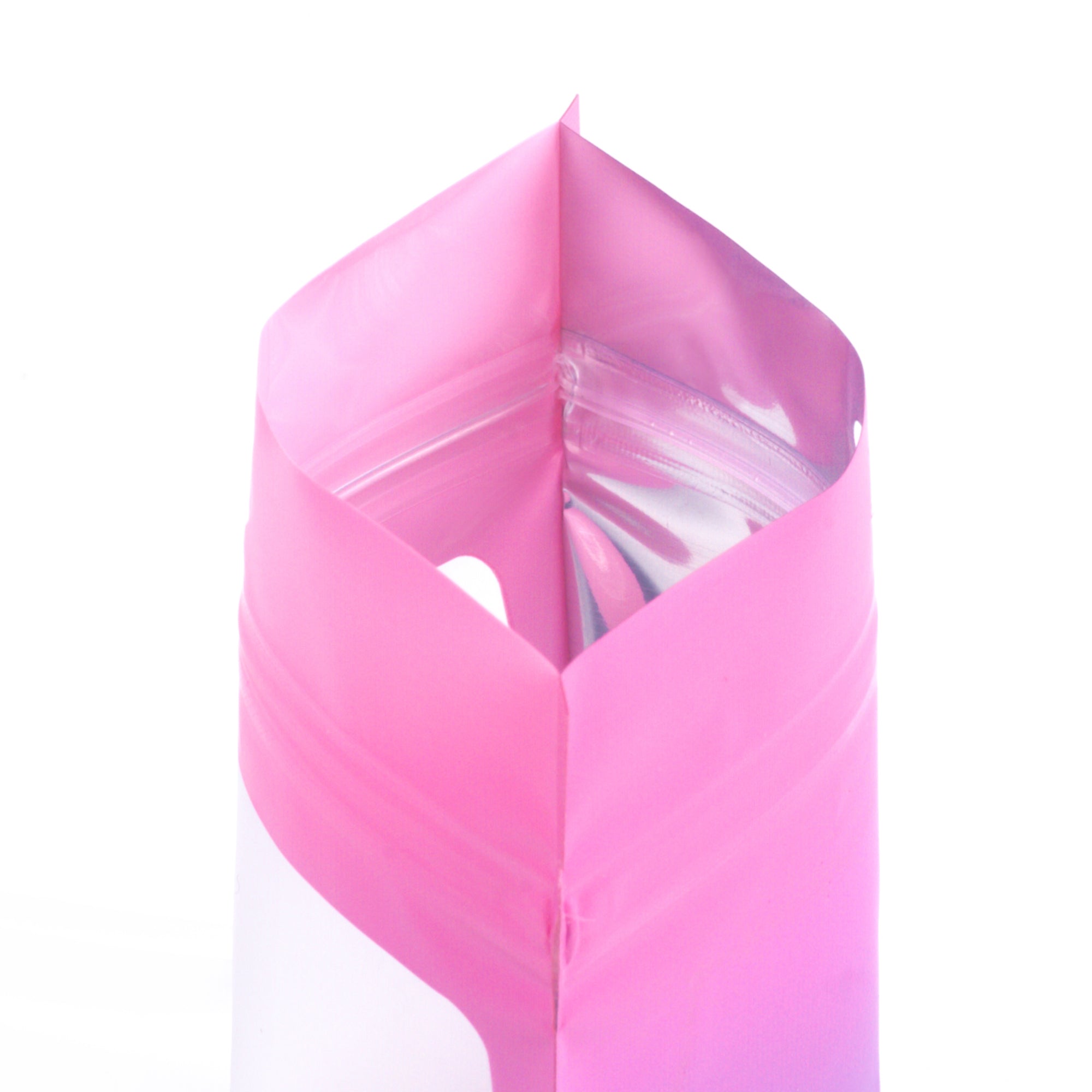 Matte Sugilite Pink Gradient QuickQlick® Bags with Translucent Window