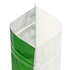 Single Side Matte Emerald Bean Green Metallic Mylar Stand Strong® Coffee Valve Bags